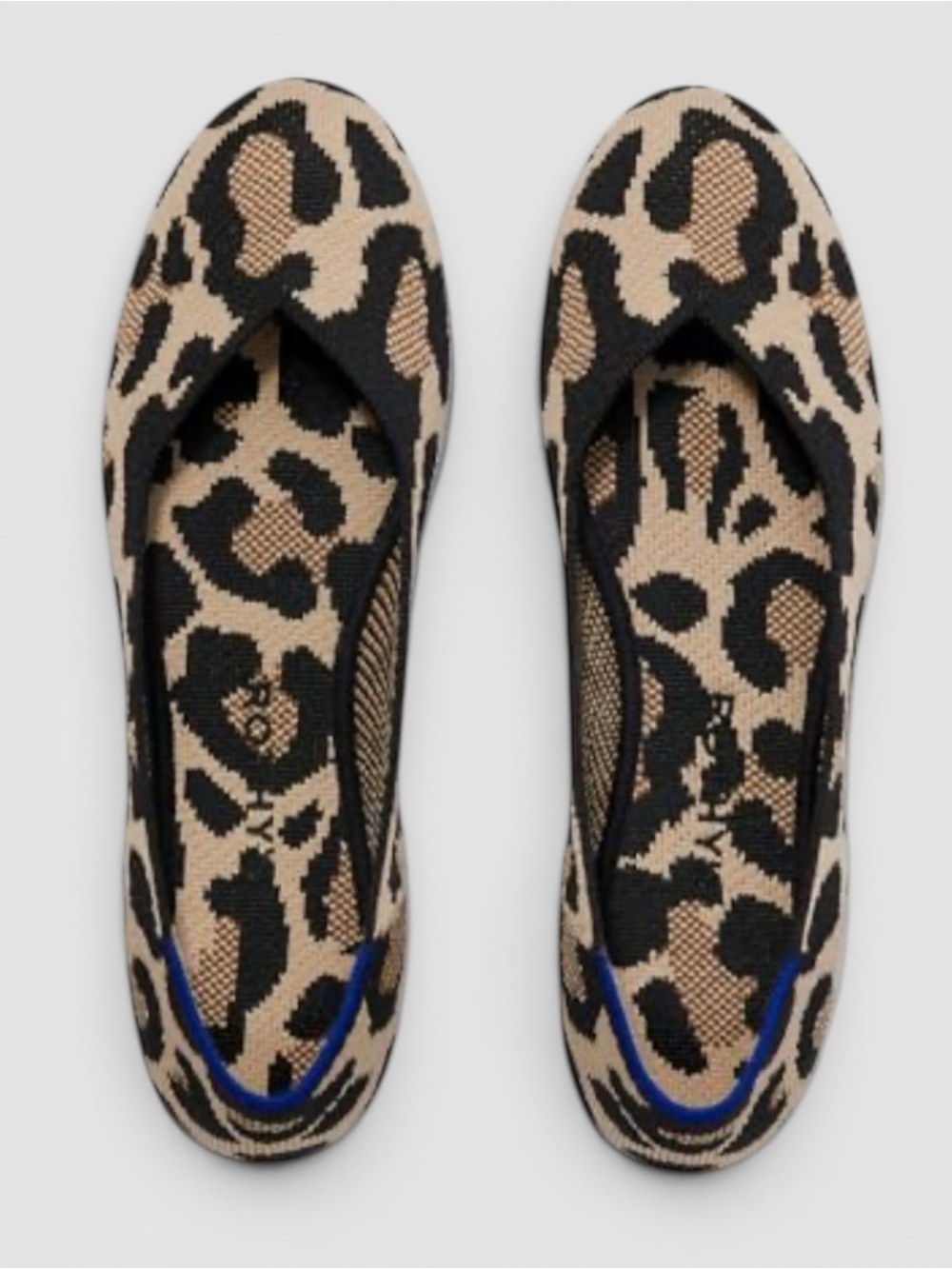 Rothy's The Daily Flat Animal Print Leopard Slip-On Ballet Flats Size 7.5